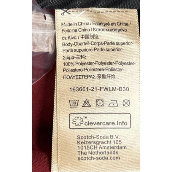 Scotch & Soda Women's Reddish Brown Pajama Top sz S & Bottom sz M New with tags - Picture 2 of 12